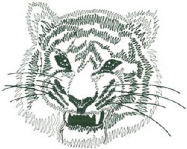 Picture of Tiger Machine Embroidery Design