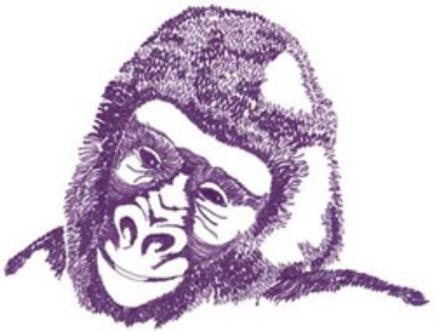 Picture of Gorilla Machine Embroidery Design