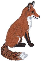 Red Fox Machine Embroidery Design