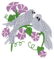 Doves Machine Embroidery Design
