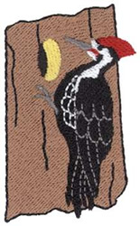 Pileated Woodpecker Machine Embroidery Design