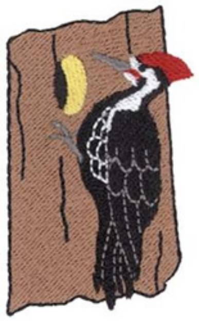Picture of Pileated Woodpecker Machine Embroidery Design