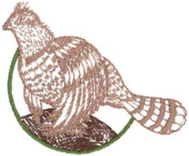 Picture of Ruffed Grouse Machine Embroidery Design