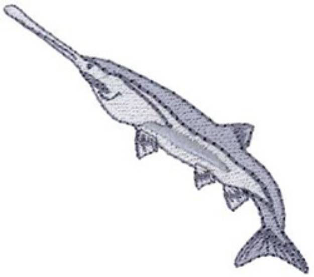 Picture of Paddlefish Machine Embroidery Design