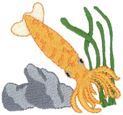 Squid Machine Embroidery Design