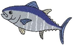Bluefin Tuna Machine Embroidery Design