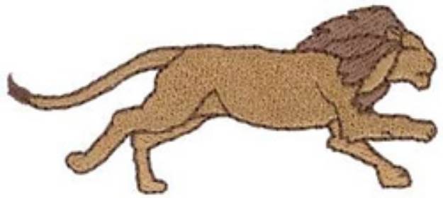 Picture of Running Lion Machine Embroidery Design