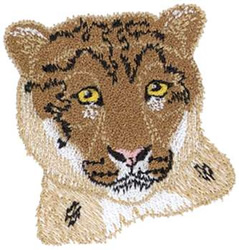 Snow Leopard Machine Embroidery Design