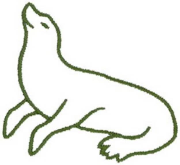 Picture of Seal Outline Machine Embroidery Design