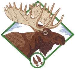 Moose Machine Embroidery Design