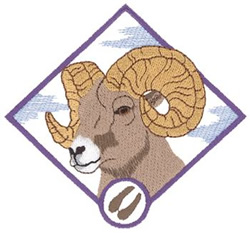 Bighorn Sheep Machine Embroidery Design