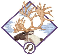 Caribou Machine Embroidery Design