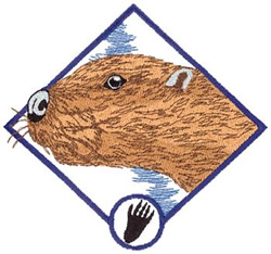 Beaver Machine Embroidery Design