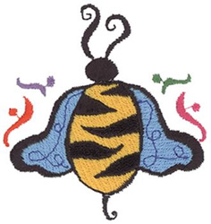 Bee Machine Embroidery Design