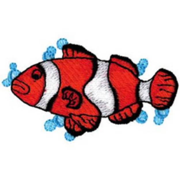 Picture of Clownfish Machine Embroidery Design