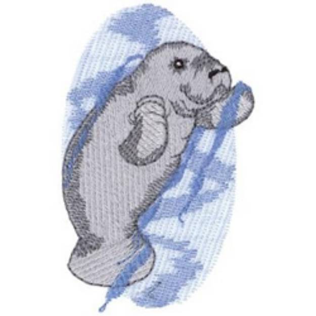 Picture of Manatee Machine Embroidery Design