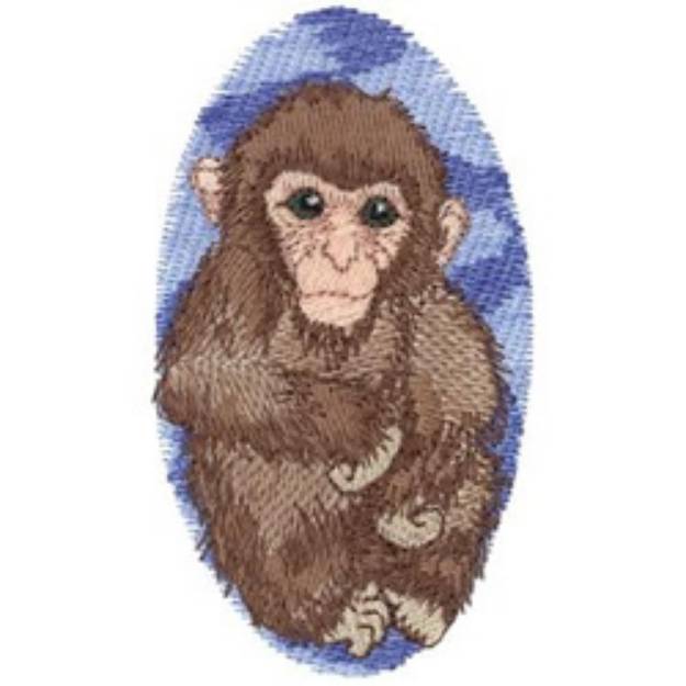 Picture of Japanese Macaque Machine Embroidery Design