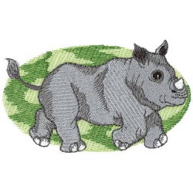 Picture of Rhinoceros Machine Embroidery Design