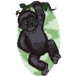 Gorilla Machine Embroidery Design