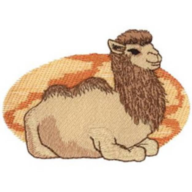 Picture of Bactrian Camel Machine Embroidery Design