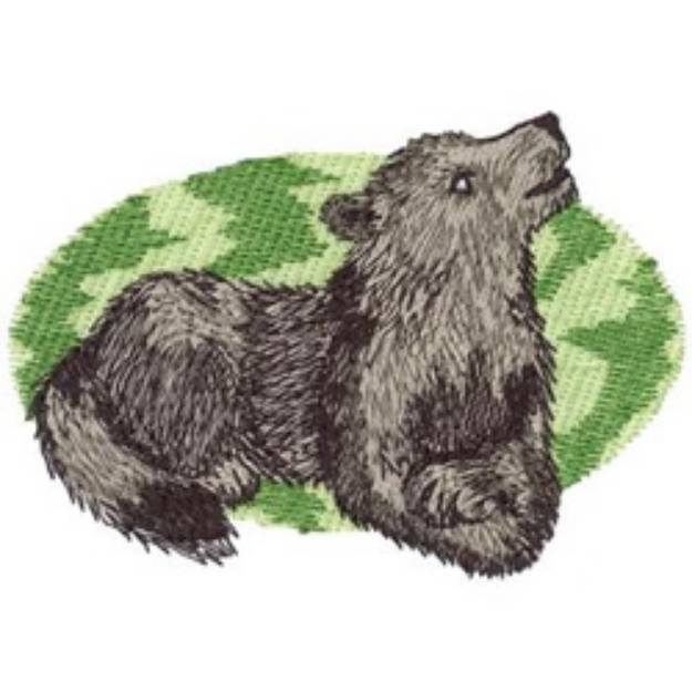 Picture of Wolf Cub Machine Embroidery Design