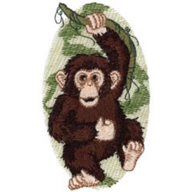 Picture of Chimpanzee Machine Embroidery Design