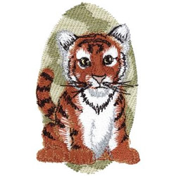 Tiger Cub Machine Embroidery Design