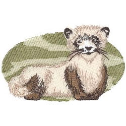 Black Footed Ferret Machine Embroidery Design