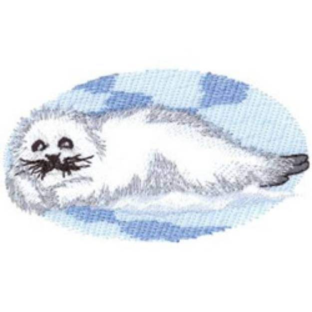 Picture of Harp Seal Pup Machine Embroidery Design