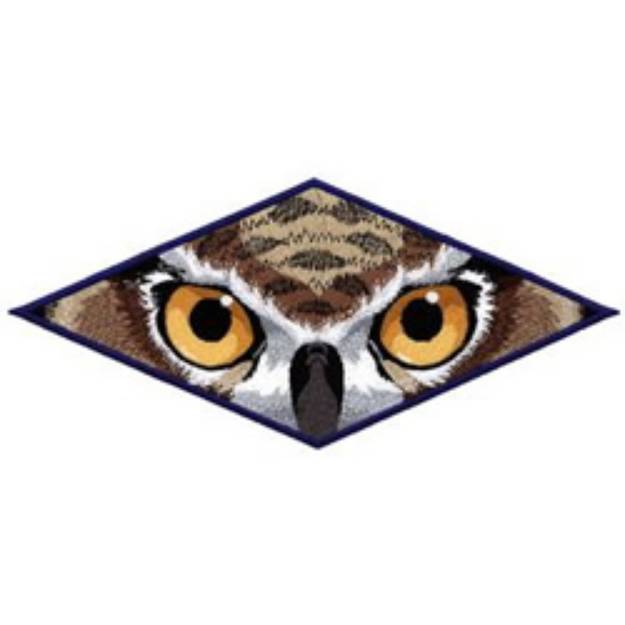 Picture of Owl Eyes Machine Embroidery Design