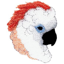 Mollucan Cockatoo Machine Embroidery Design