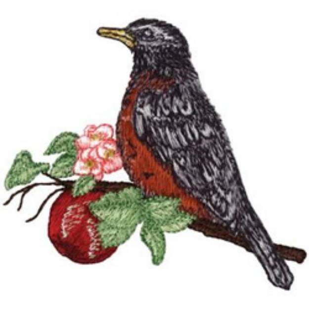 Picture of Robin Machine Embroidery Design