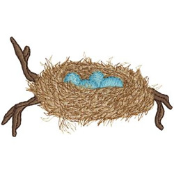 Robins Nest Machine Embroidery Design