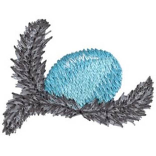 Picture of Bird Egg Machine Embroidery Design