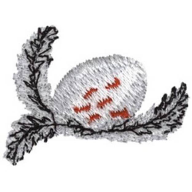 Picture of A Bird Egg Machine Embroidery Design