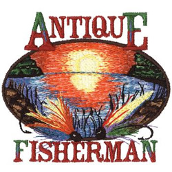 Antique Fisherman Machine Embroidery Design