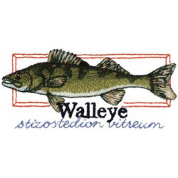 Picture of Walleye Machine Embroidery Design
