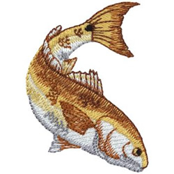Small Redfish Machine Embroidery Design