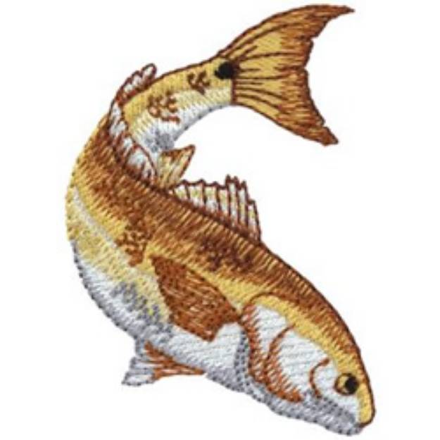 Picture of Small Redfish Machine Embroidery Design