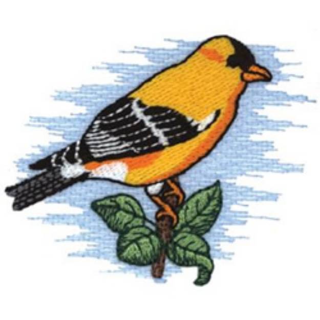 Picture of Goldfinch Machine Embroidery Design