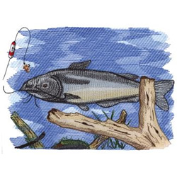 Channel Catfish Machine Embroidery Design