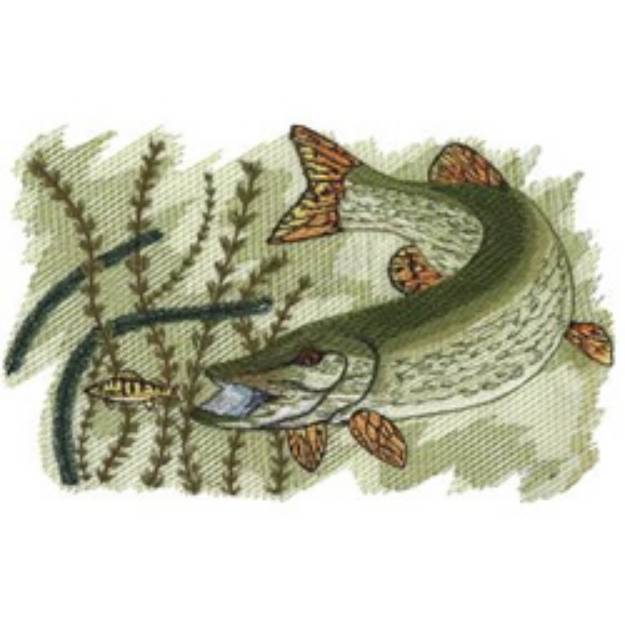 Picture of Northern Pike Machine Embroidery Design