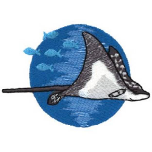 Picture of Spotted Eagle Ray Machine Embroidery Design