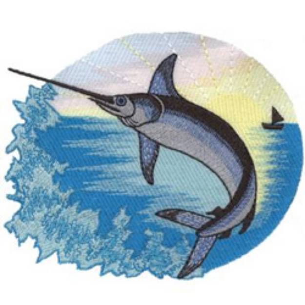 Picture of Swordfish Machine Embroidery Design