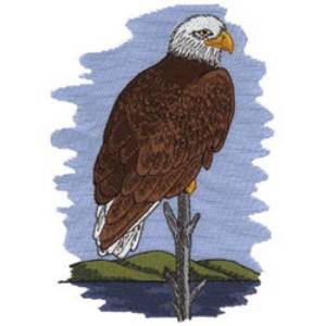 Picture of Perched On Tree Machine Embroidery Design