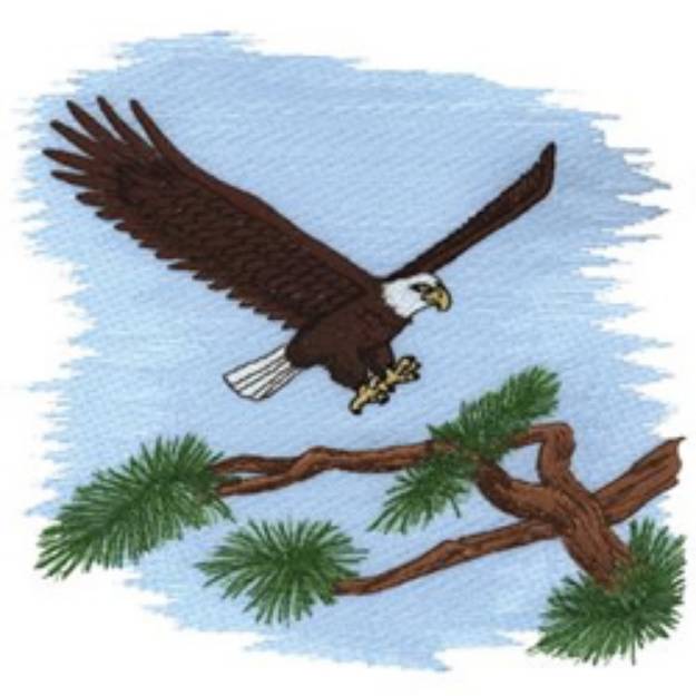 Picture of Landing In Tree Machine Embroidery Design