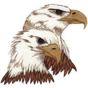 Picture of Two Eagles Machine Embroidery Design