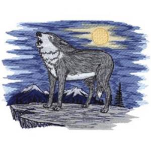 Picture of Howling At Moon Machine Embroidery Design