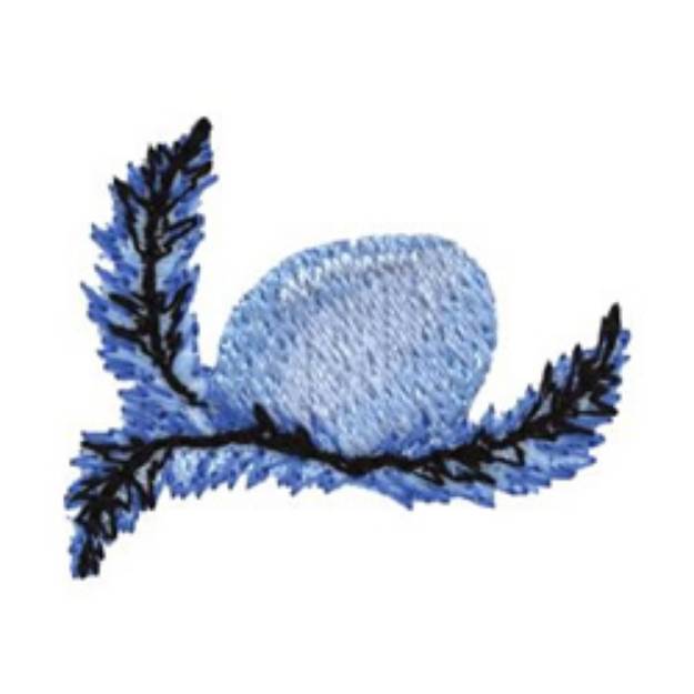 Picture of Bluebird Egg Machine Embroidery Design