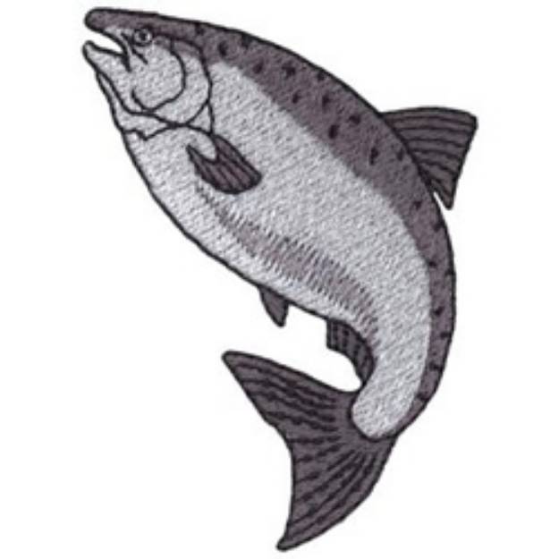 Picture of Chinook Salmon Machine Embroidery Design